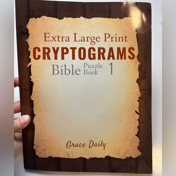 Cryptograms‎ Extra Large Print Bible Puzzle book 1 - Picture 1 of 3